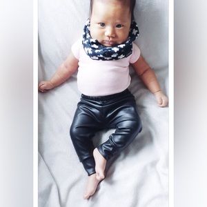 Oh Baby Mini Faux Leather Leggings